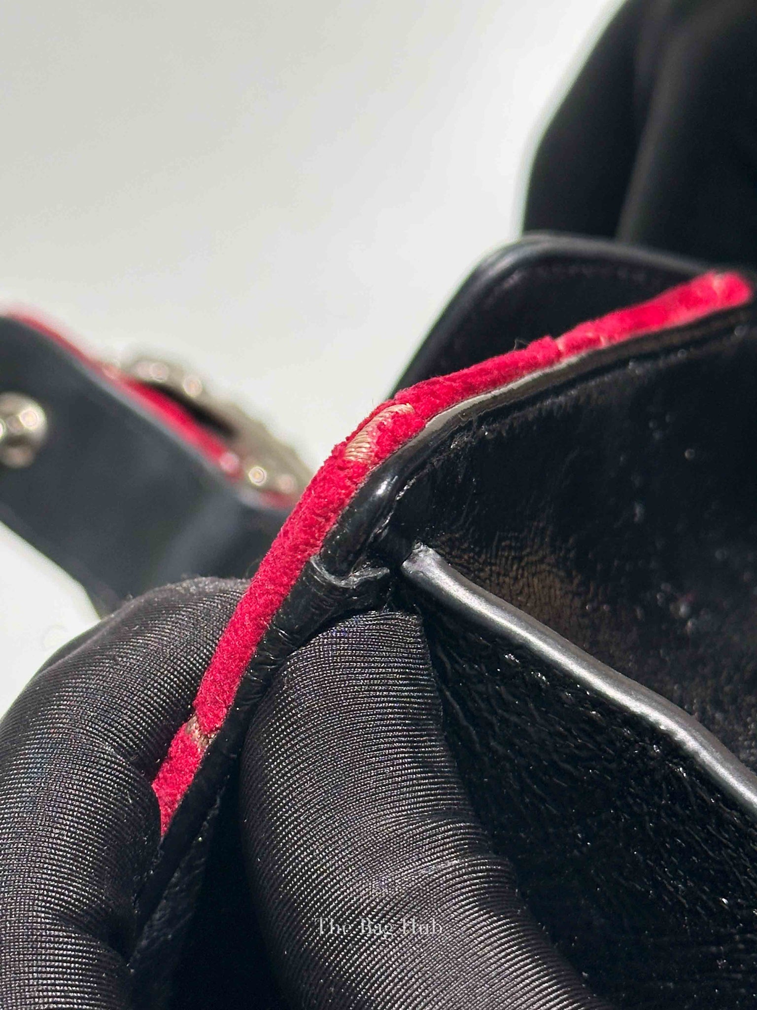 Gucci Red/Black Velvet GG Monogram Dionysus Small Shoulder Bag