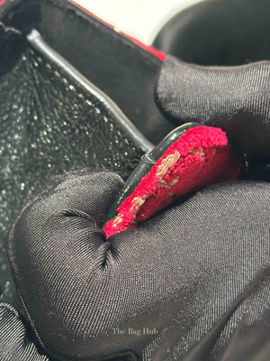 Gucci Red/Black Velvet GG Monogram Dionysus Small Shoulder Bag
