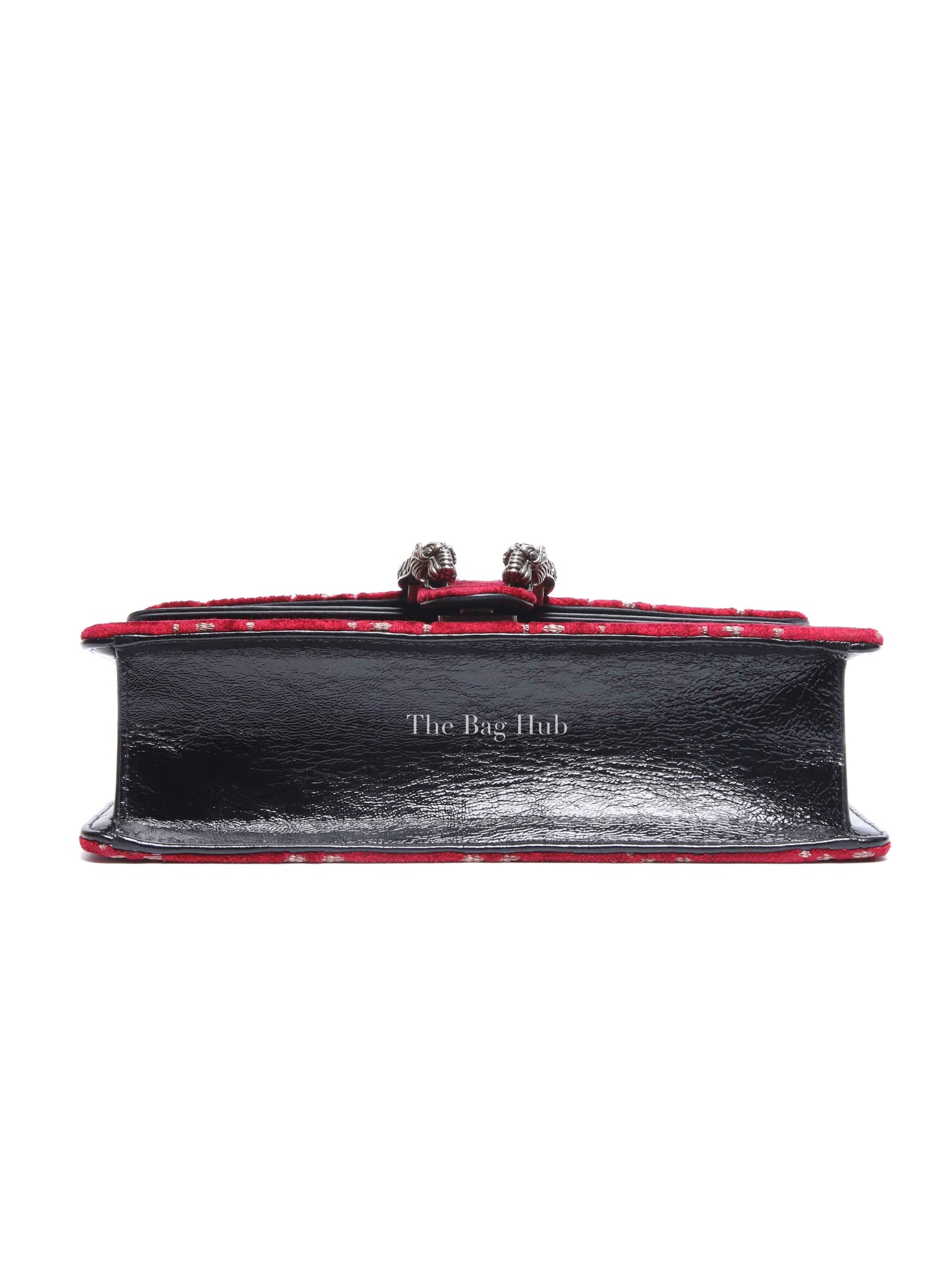 Gucci Red/Black Velvet GG Monogram Dionysus Small Shoulder Bag