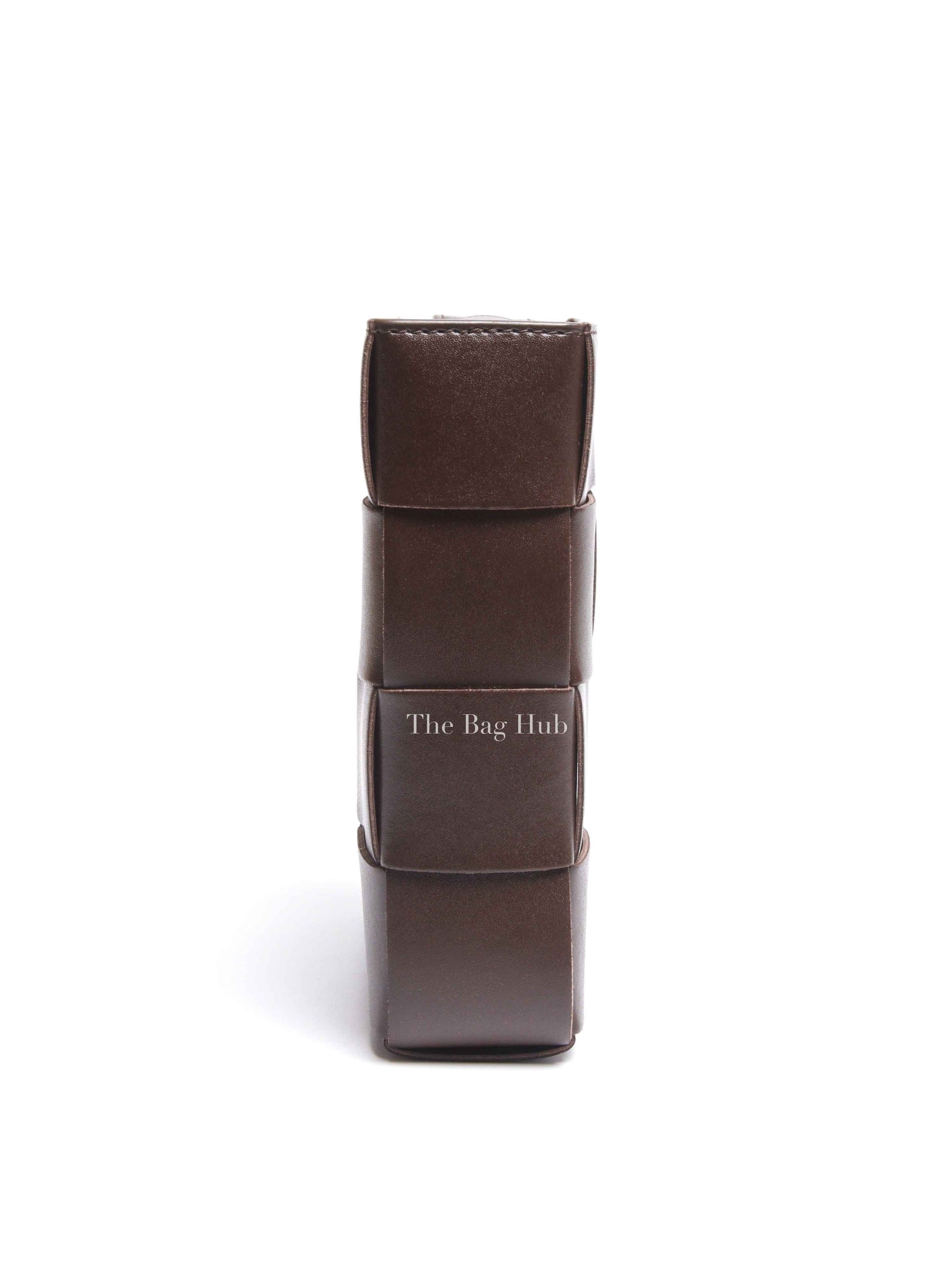 Bottega Veneta Brown Intercciato Calfskin Crossbody Bag