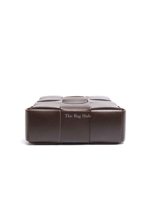 Bottega Veneta Brown Intercciato Calfskin Crossbody Bag