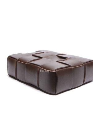 Bottega Veneta Brown Intercciato Calfskin Crossbody Bag
