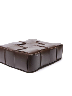 Bottega Veneta Brown Intercciato Calfskin Crossbody Bag