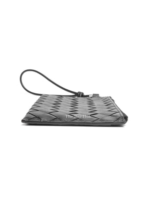 Bottega Veneta Black Intrecciato Calfskin Bill Pouch