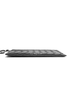Bottega Veneta Black Intrecciato Calfskin Bill Pouch
