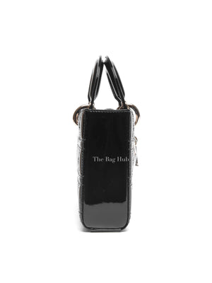Dior Black Patent Cannage Calfskin Medium Lady D-Joy Bag