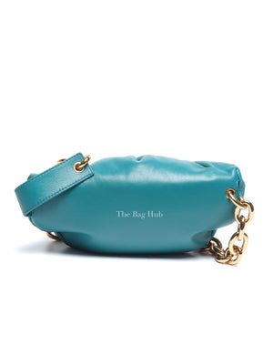 Bottega Veneta Teal Leather Belt Chain Pouch