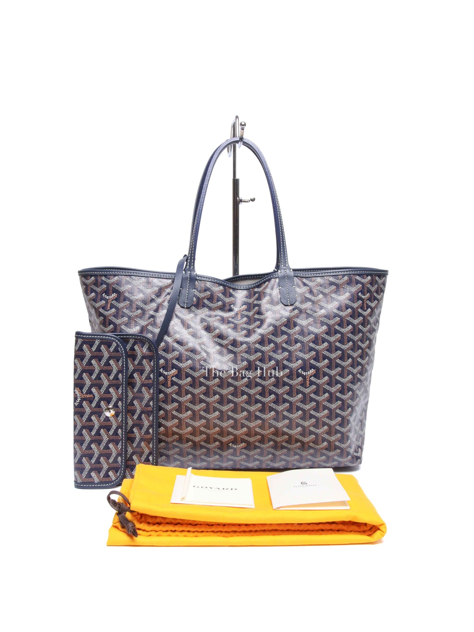 Goyard Bleu Marine Canvas St. Louis PM Bag