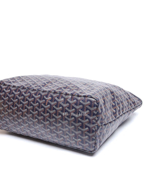 Goyard Bleu Marine Canvas St. Louis PM Bag