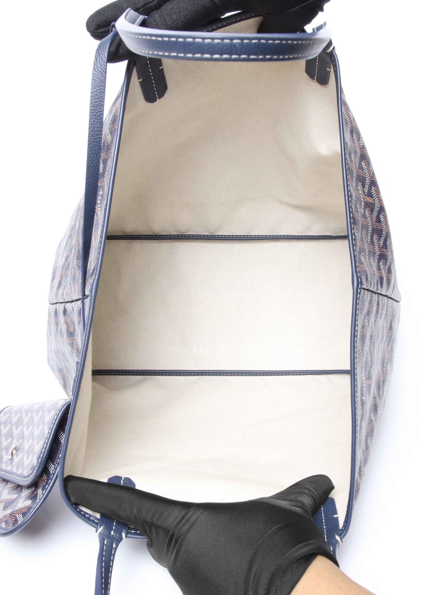 Goyard Bleu Marine Canvas St. Louis PM Bag