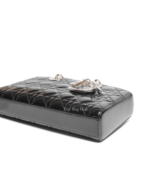 Dior Black Patent Cannage Calfskin Medium Lady D-Joy Bag