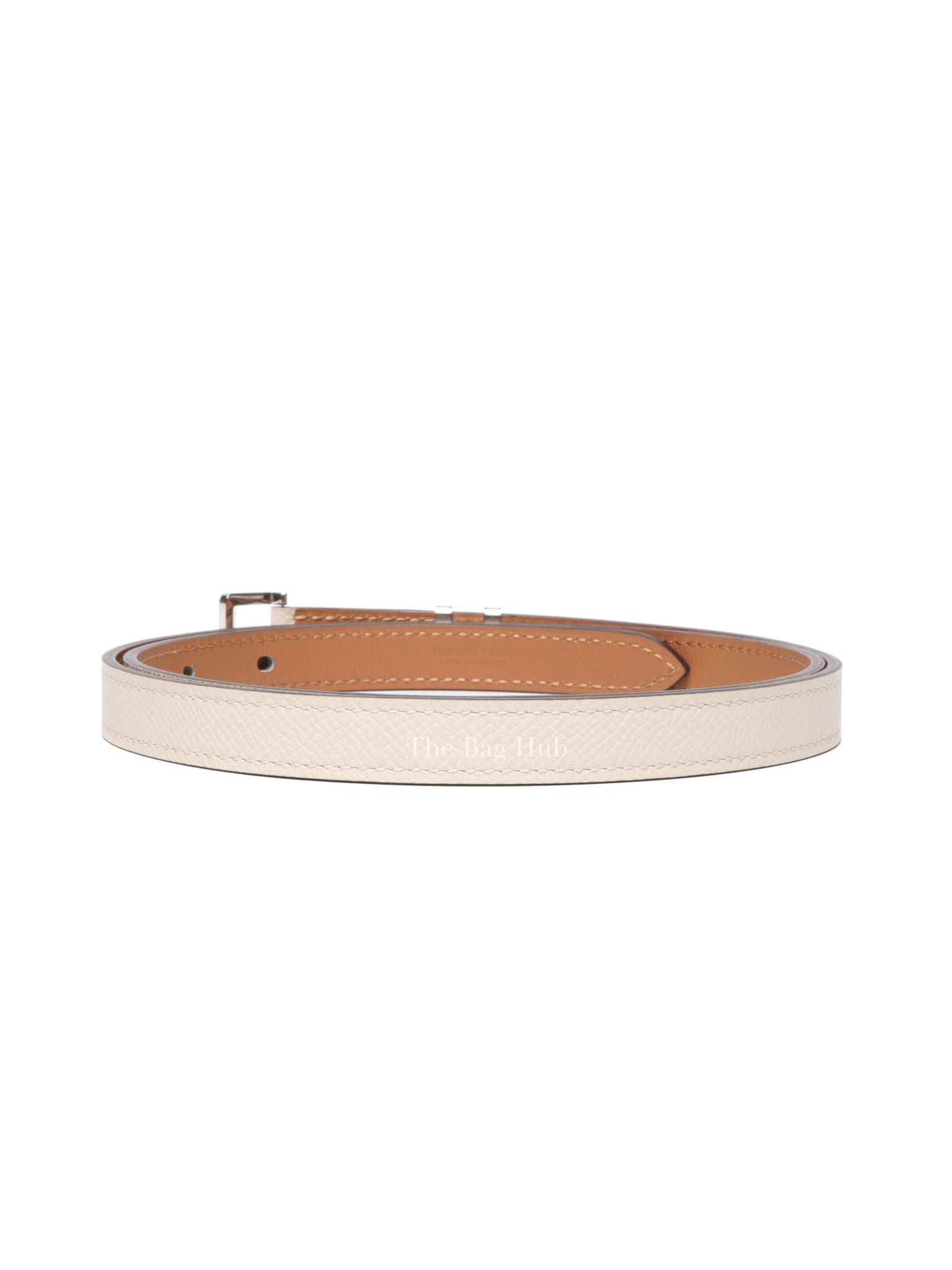 Hermes Craie Leather Pop H 15mm Belt 85/33.5
