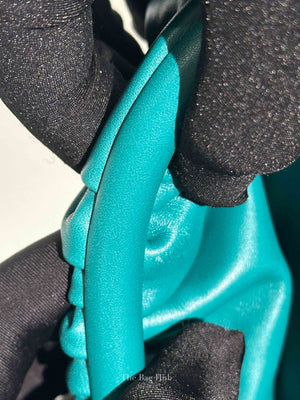 Bottega Veneta Teal Leather Belt Chain Pouch