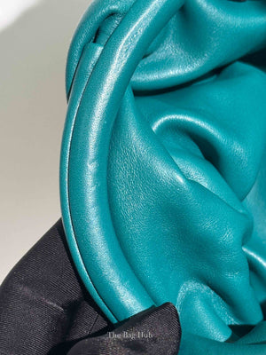 Bottega Veneta Teal Leather Belt Chain Pouch