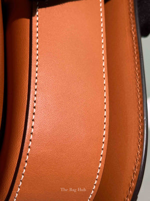 Gucci X Dans Le Vert Brown Dusty Azure Harness Brown Mystic White Textured Dollar Calfskin Horsebit 1955 Medium Shoulder Bag