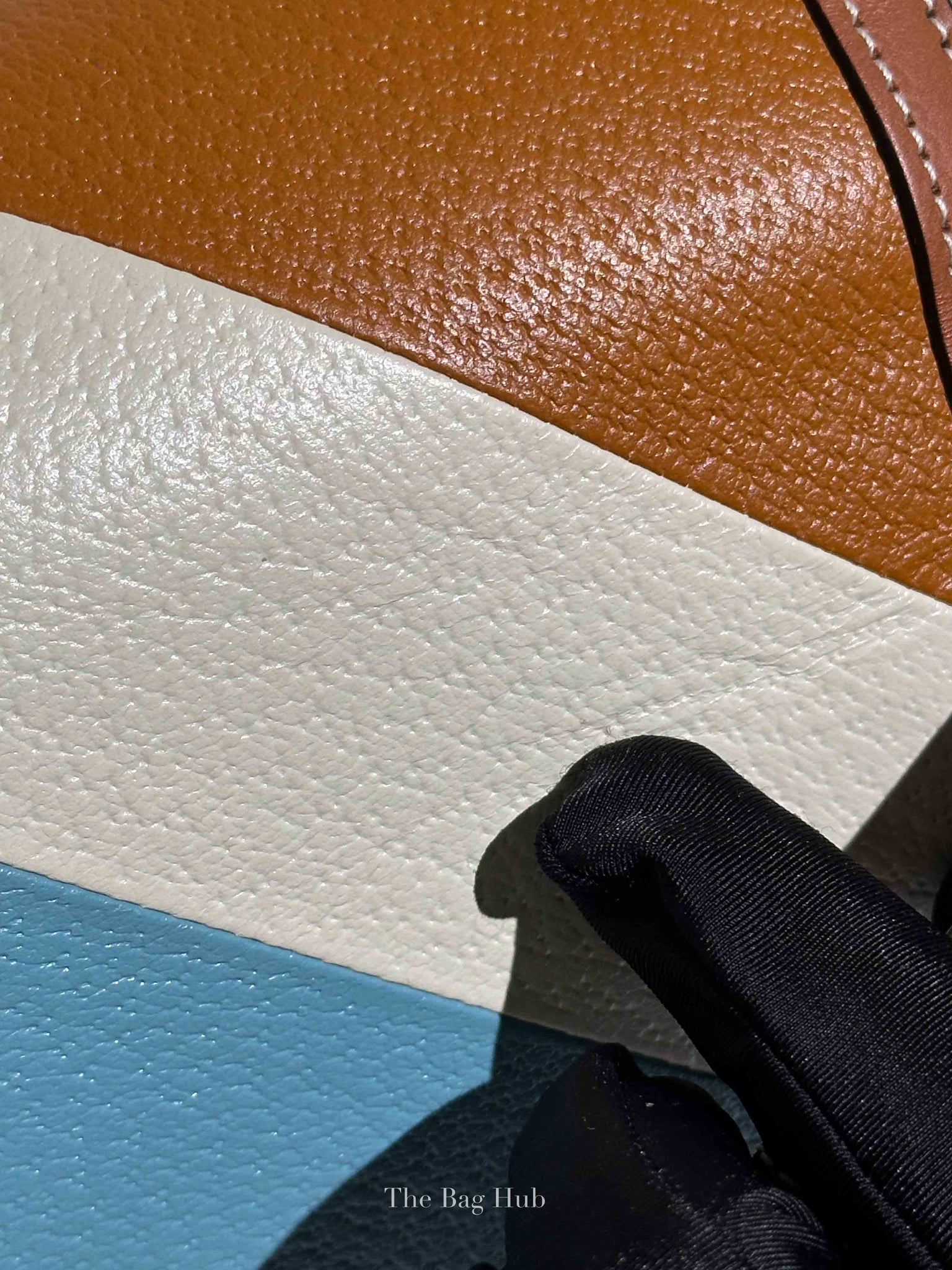 Gucci X Dans Le Vert Brown Dusty Azure Harness Brown Mystic White Textured Dollar Calfskin Horsebit 1955 Medium Shoulder Bag