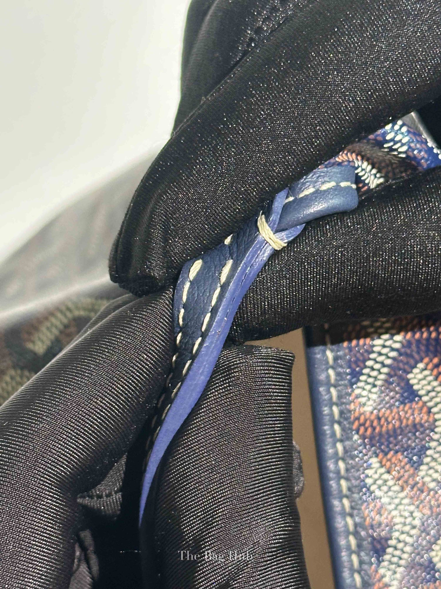 Goyard Bleu Marine Canvas St. Louis PM Bag