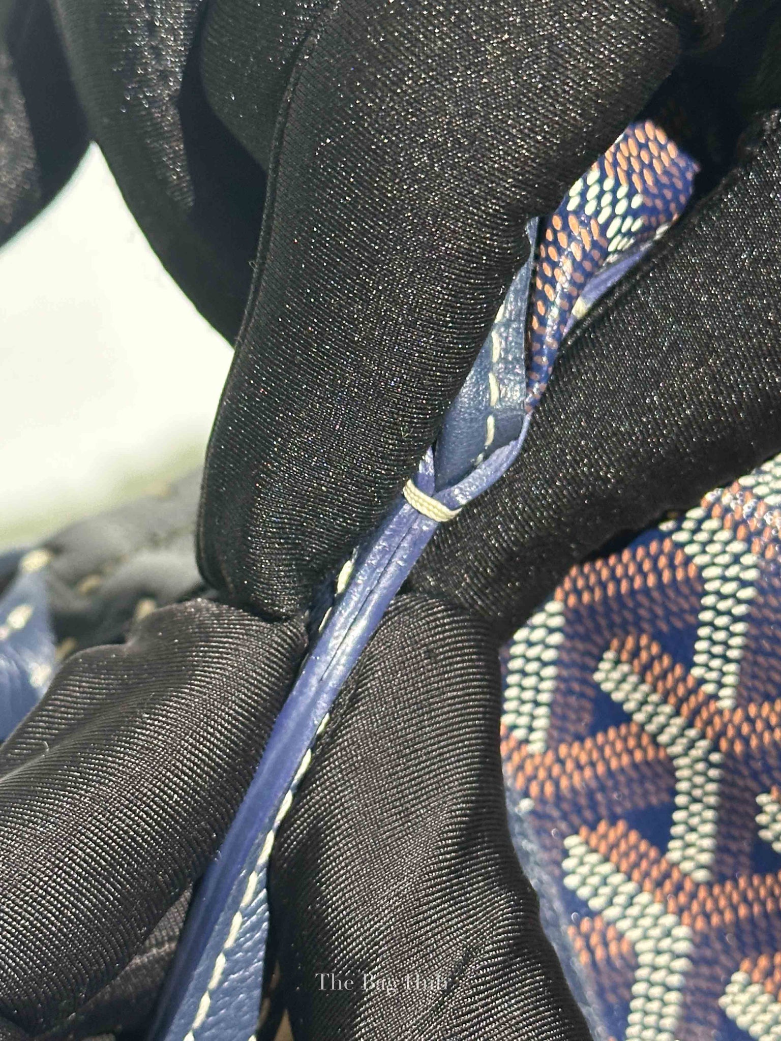 Goyard Bleu Marine Canvas St. Louis PM Bag