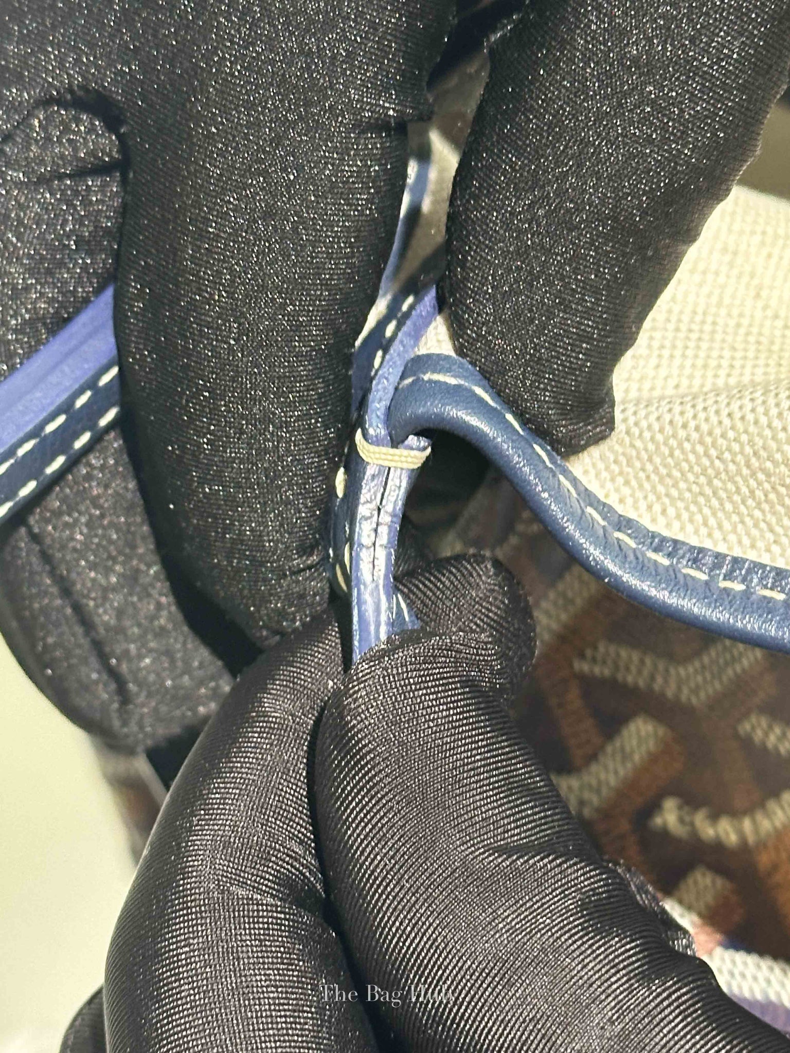 Goyard Bleu Marine Canvas St. Louis PM Bag