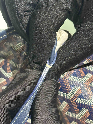 Goyard Bleu Marine Canvas St. Louis PM Bag