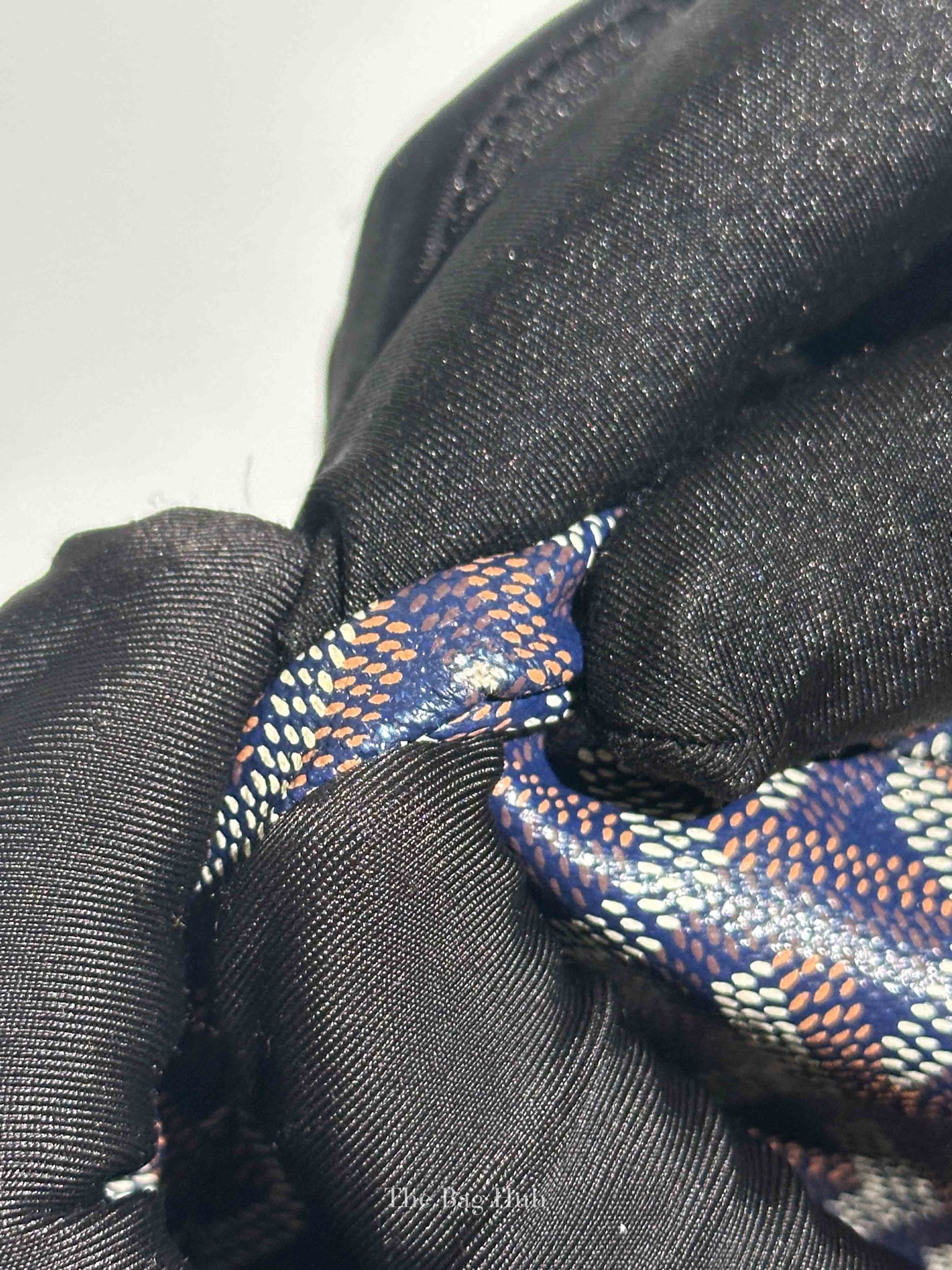 Goyard Bleu Marine Canvas St. Louis PM Bag