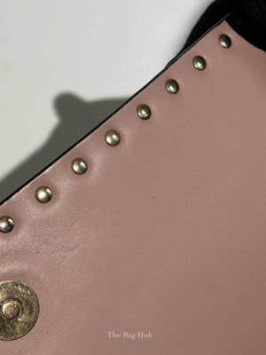 Valentino Blue Leather Rockstud Wristlet Clutch Bag