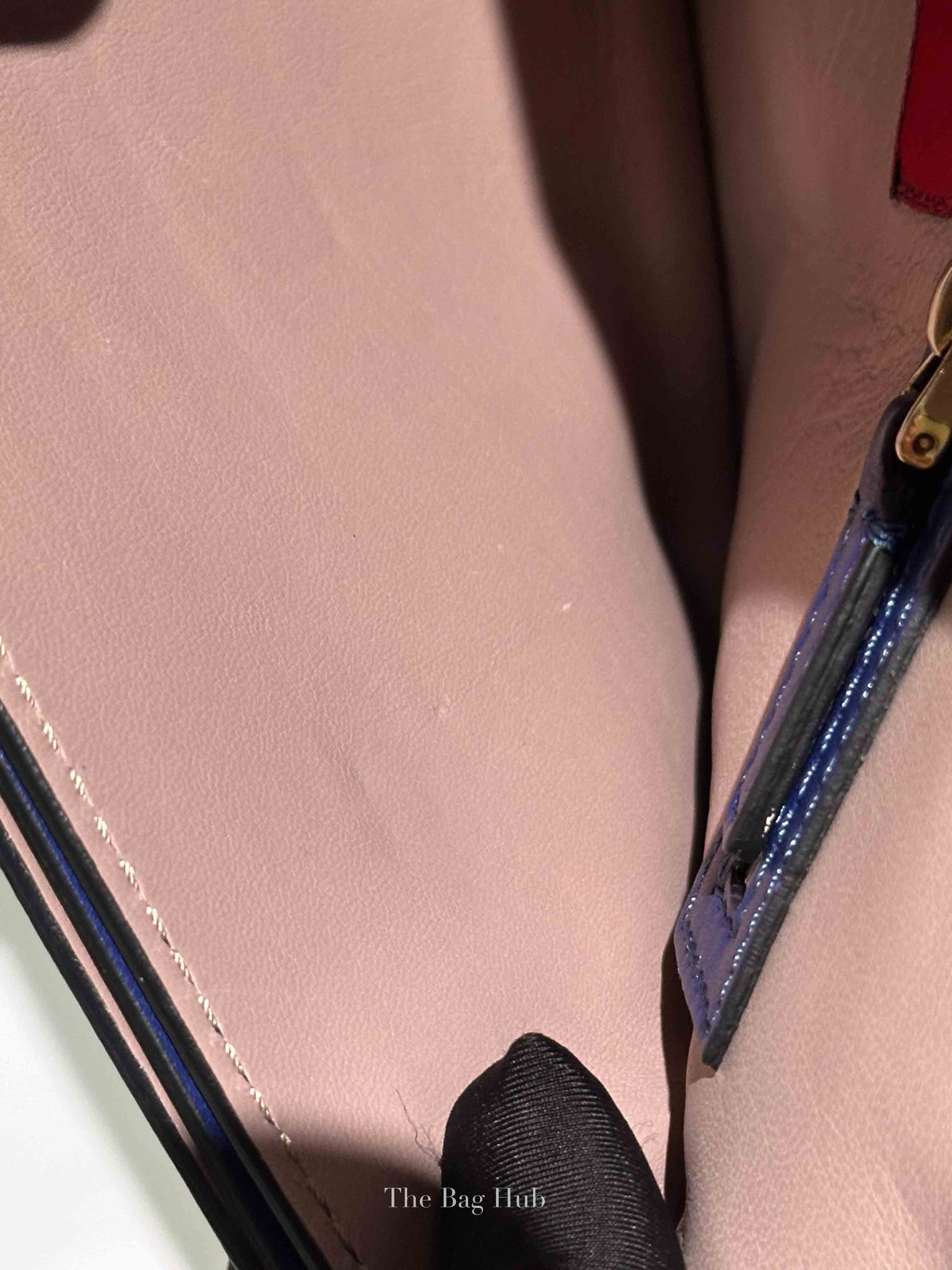 Valentino Blue Leather Rockstud Wristlet Clutch Bag
