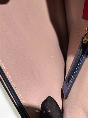 Valentino Blue Leather Rockstud Wristlet Clutch Bag