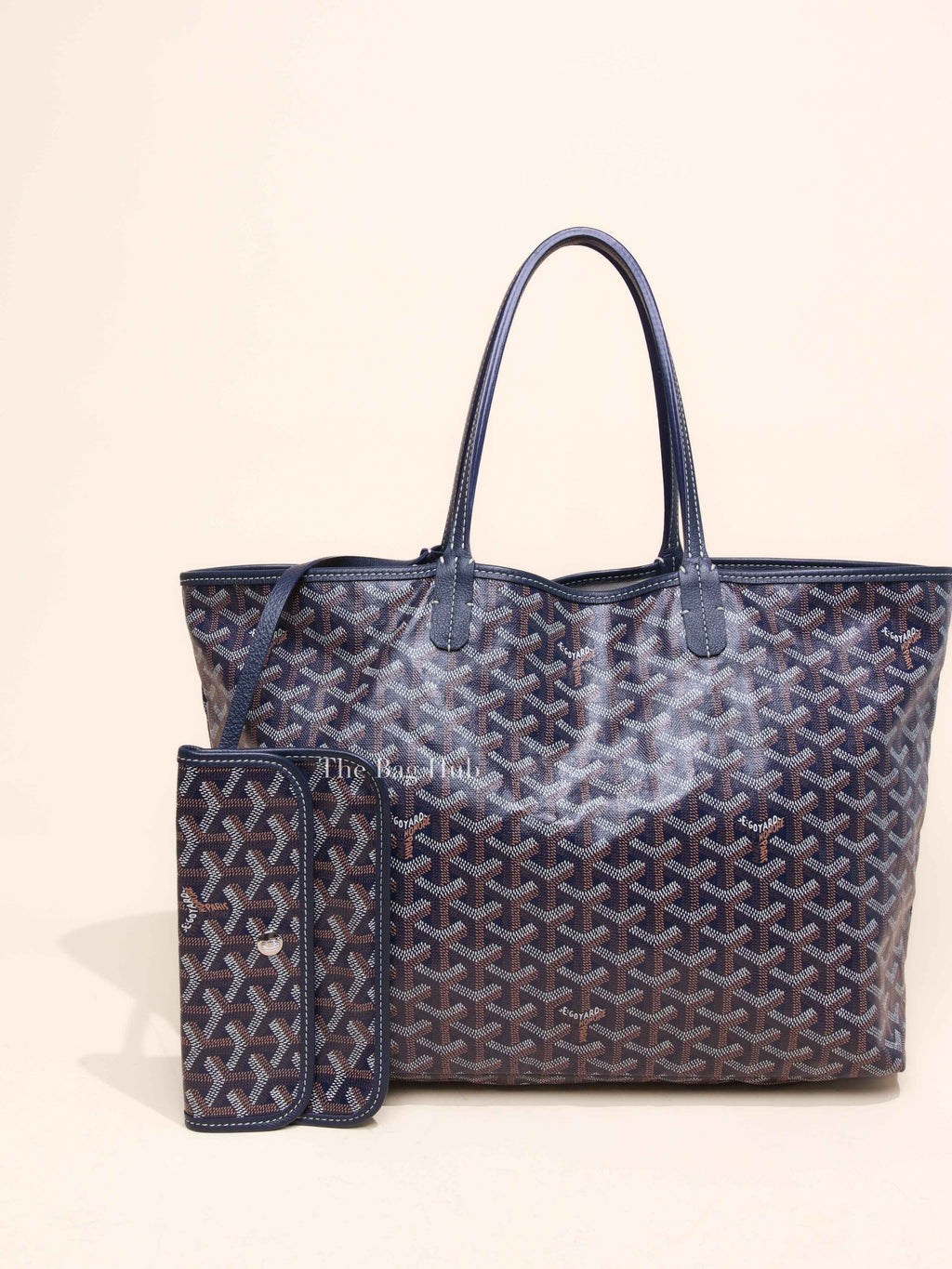 Goyard Bleu Marine Canvas St. Louis PM Bag