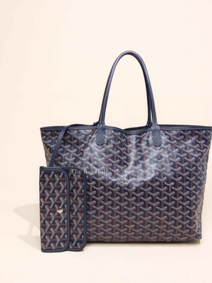 Goyard Bleu Marine Canvas St. Louis PM Bag