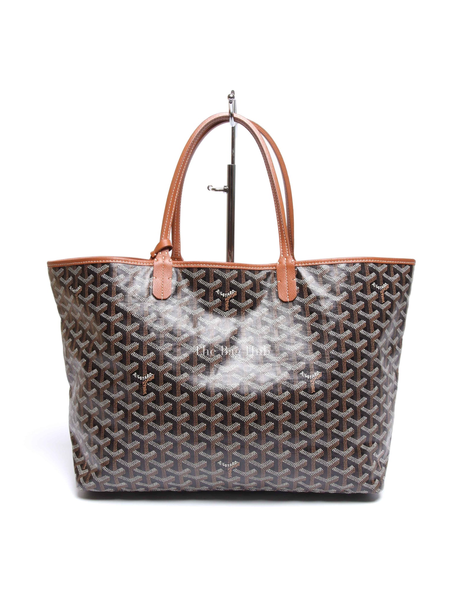 Goyard Black/Tan Canvas St. Louis PM Tote Bag