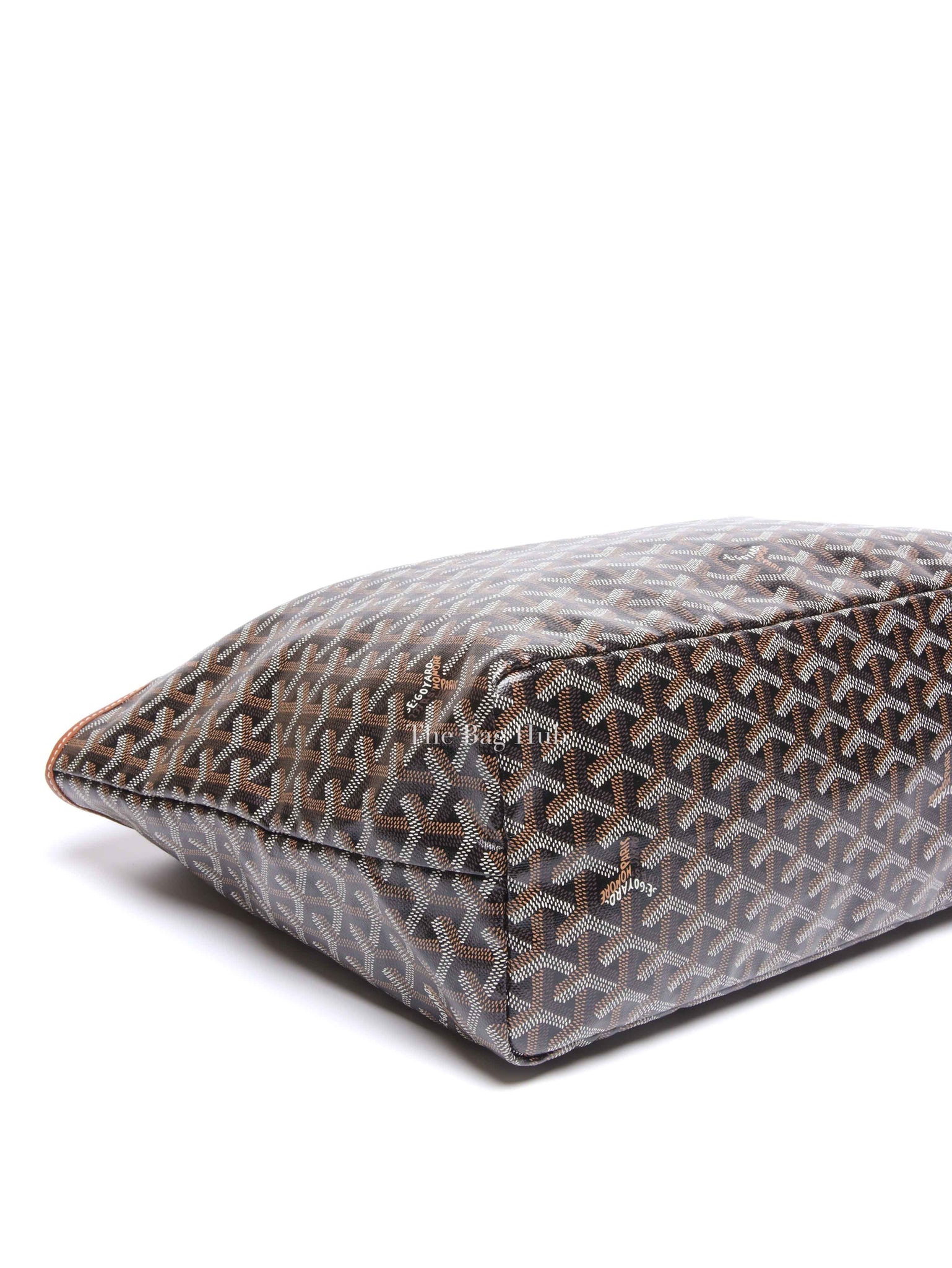 Goyard Black/Tan Canvas St. Louis PM Tote Bag