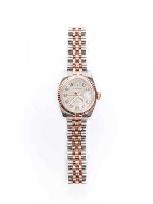 Rolex Stainless Steel Everose Gold Lady Datejust Watch 26mm