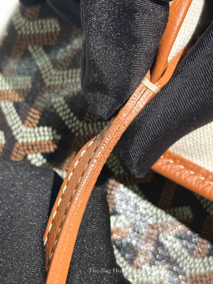 Goyard Black/Tan Canvas St. Louis PM Tote Bag