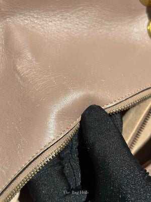 Gucci Taupe Leather GG Marmont Medium Shoulder Bag