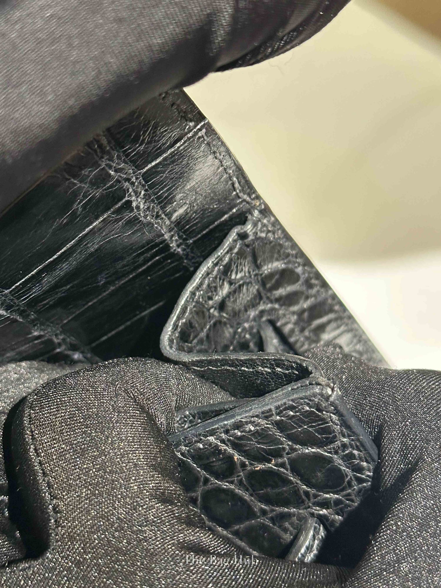 Hermes Black Shiny Alligator Kelly 35 Bag GHW