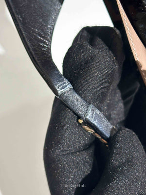 Gucci Black Patent Leather Signoria Chain Slingback Pumps Size 36.5