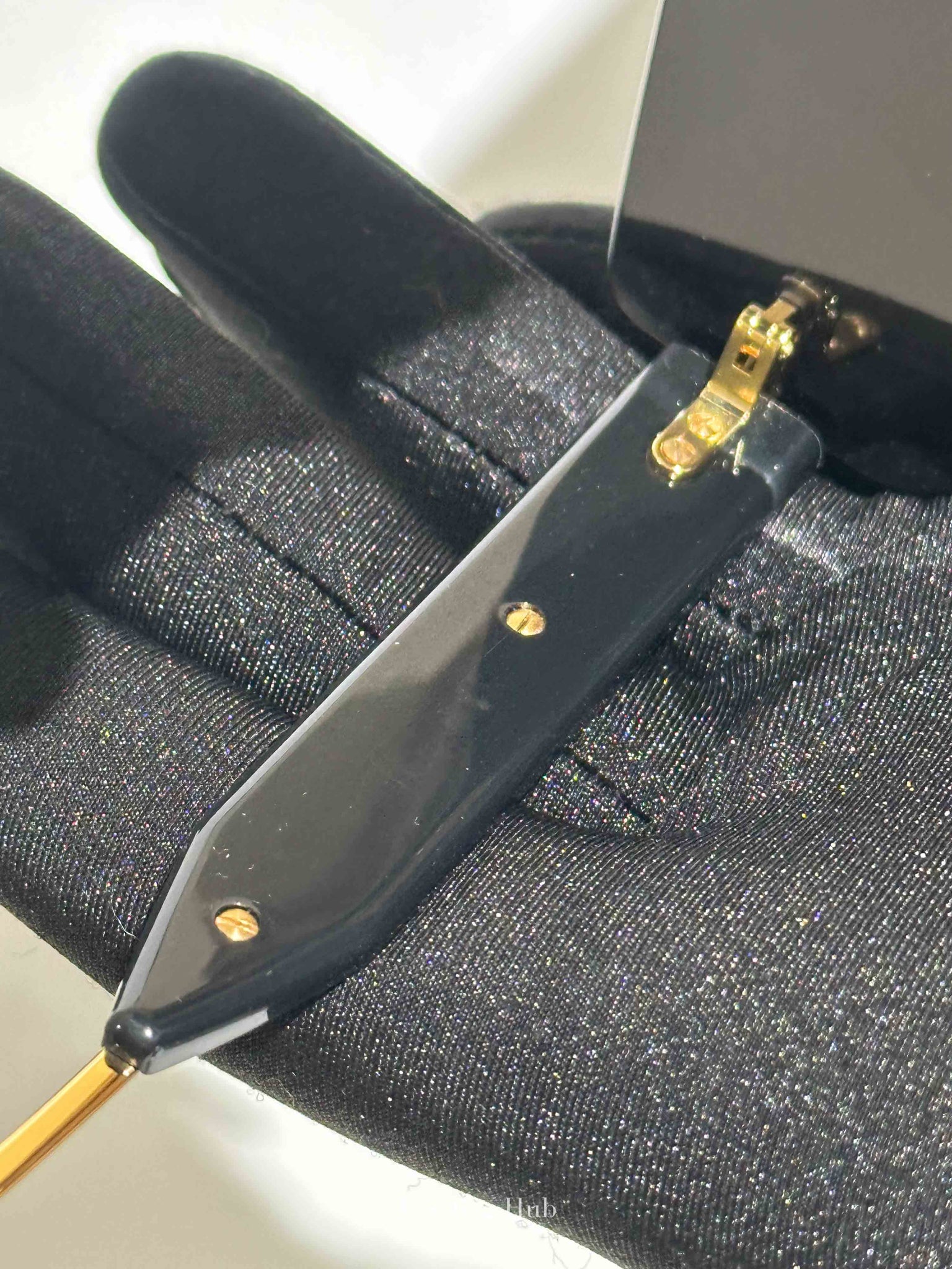 Fendi Black/Gold Plastic/Metal Fendigraphy Shield Sunglasses