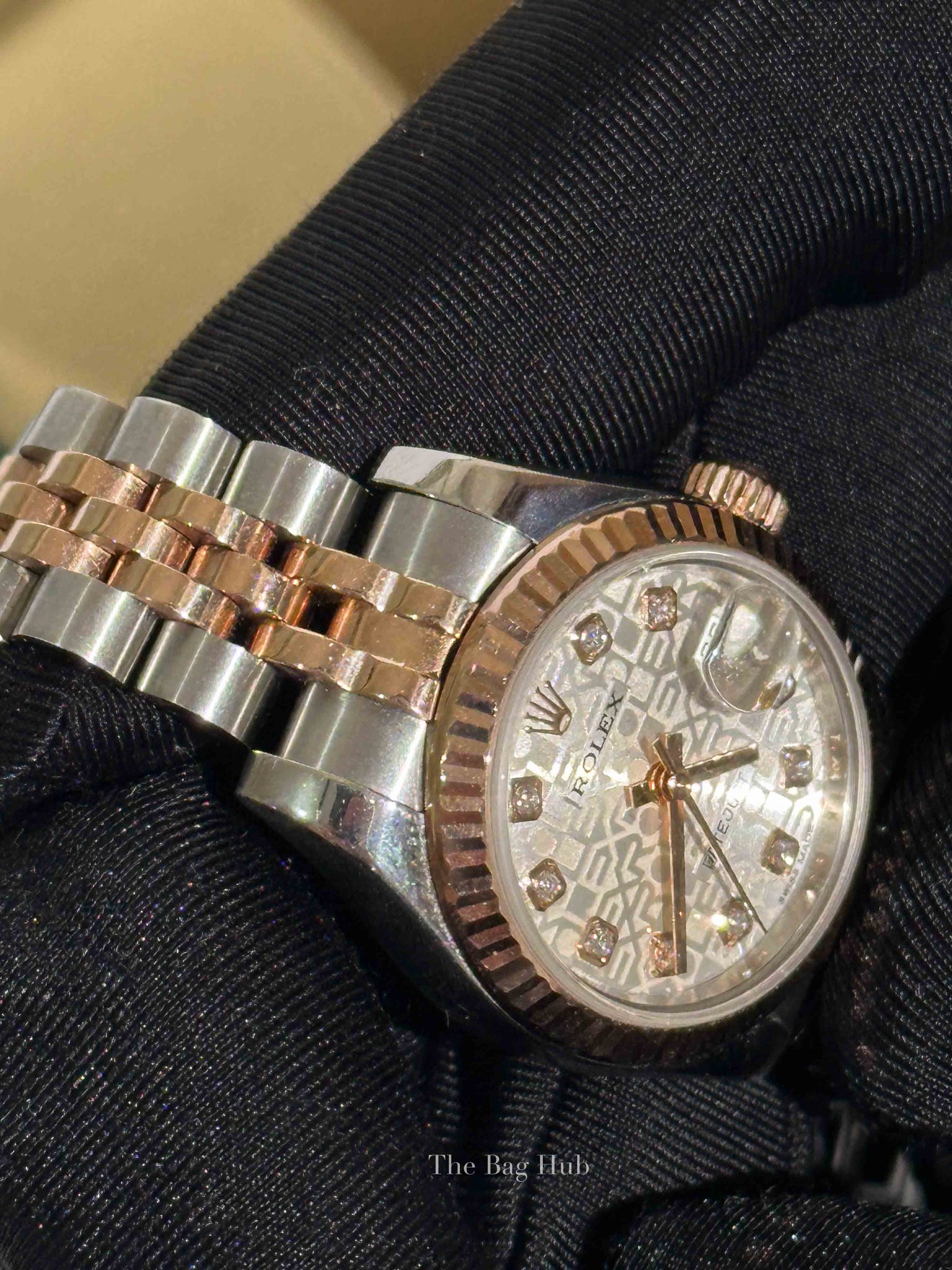 Rolex Stainless Steel Everose Gold Lady Datejust Watch 26mm