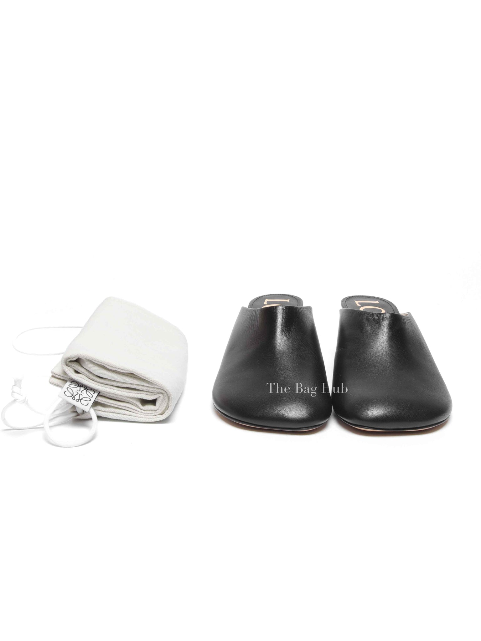 Loewe Black Goatskin Toy Mules Heels Size 40