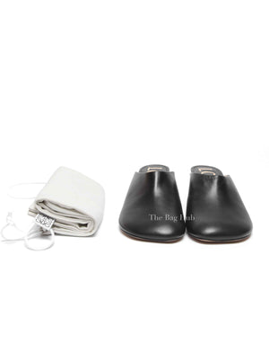 Loewe Black Goatskin Toy Mules Heels Size 40