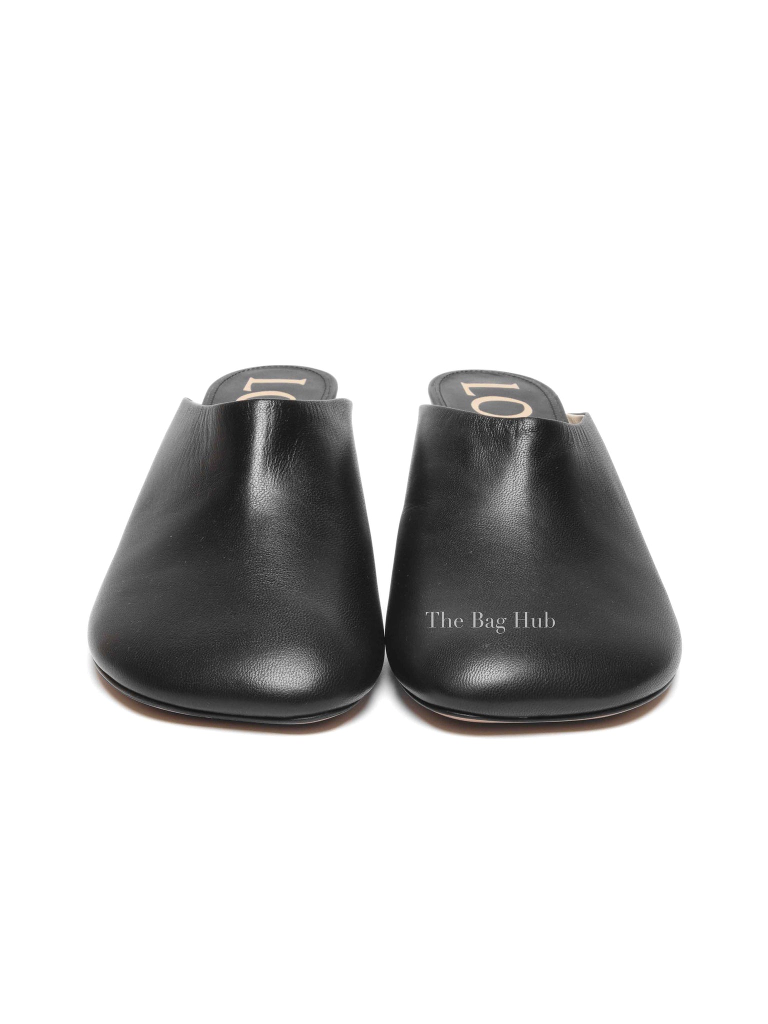 Loewe Black Goatskin Toy Mules Heels Size 40