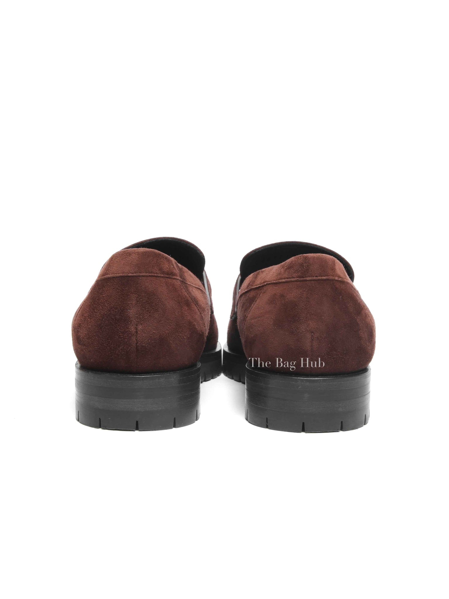 Hermes Chocolat Suede Goatskin Fauborg Loafers Size 37