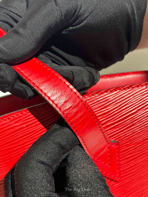 Louis Vuitton Red Epi Leather Saint Jacques PM Bag Long Straps