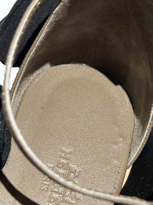 Hermes Etoupe Epsom Santorini Sandals Size 37