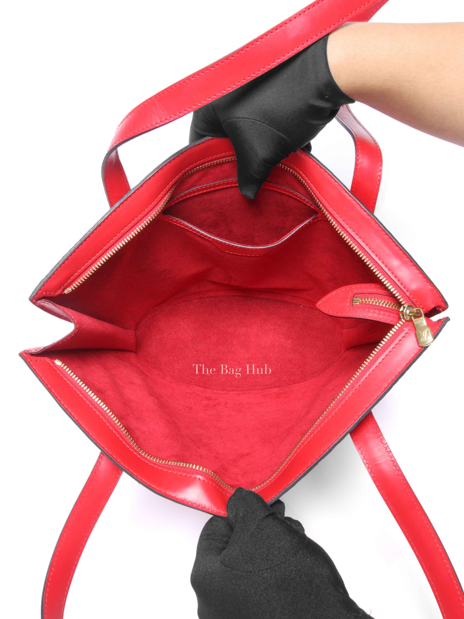 Louis Vuitton Red Epi Leather Saint Jacques PM Bag Long Straps