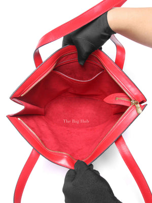 Louis Vuitton Red Epi Leather Saint Jacques PM Bag Long Straps