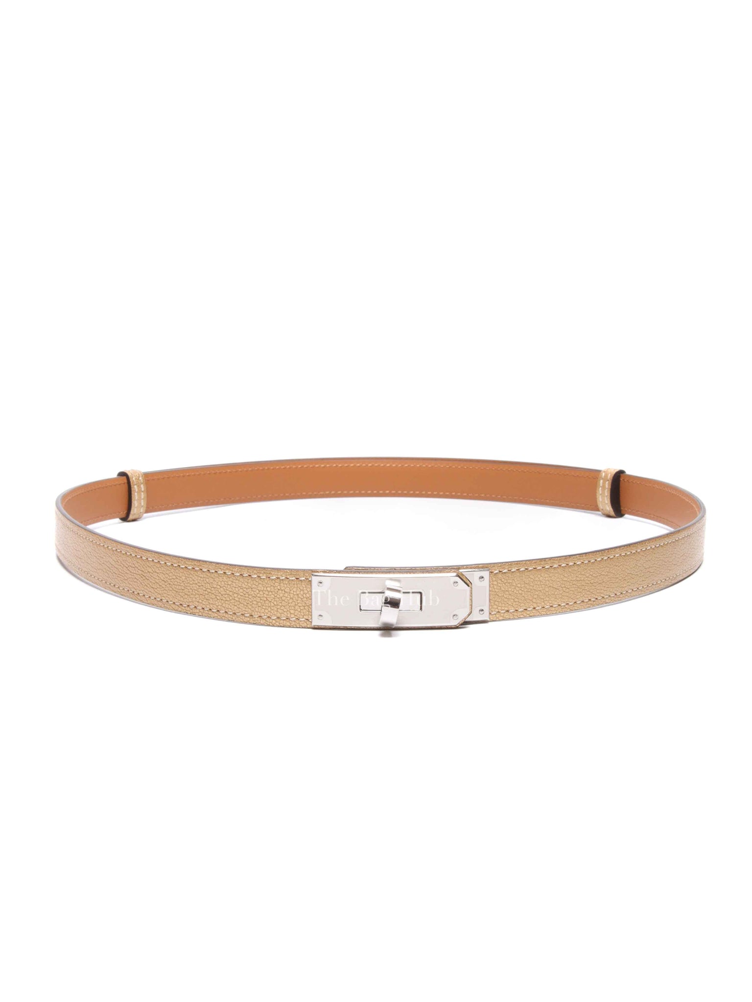 Hermes Dore Chamkilight Chevre Kelly Pocket 18 Belt PHW