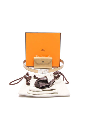 Hermes Dore Chamkilight Chevre Kelly Pocket 18 Belt PHW