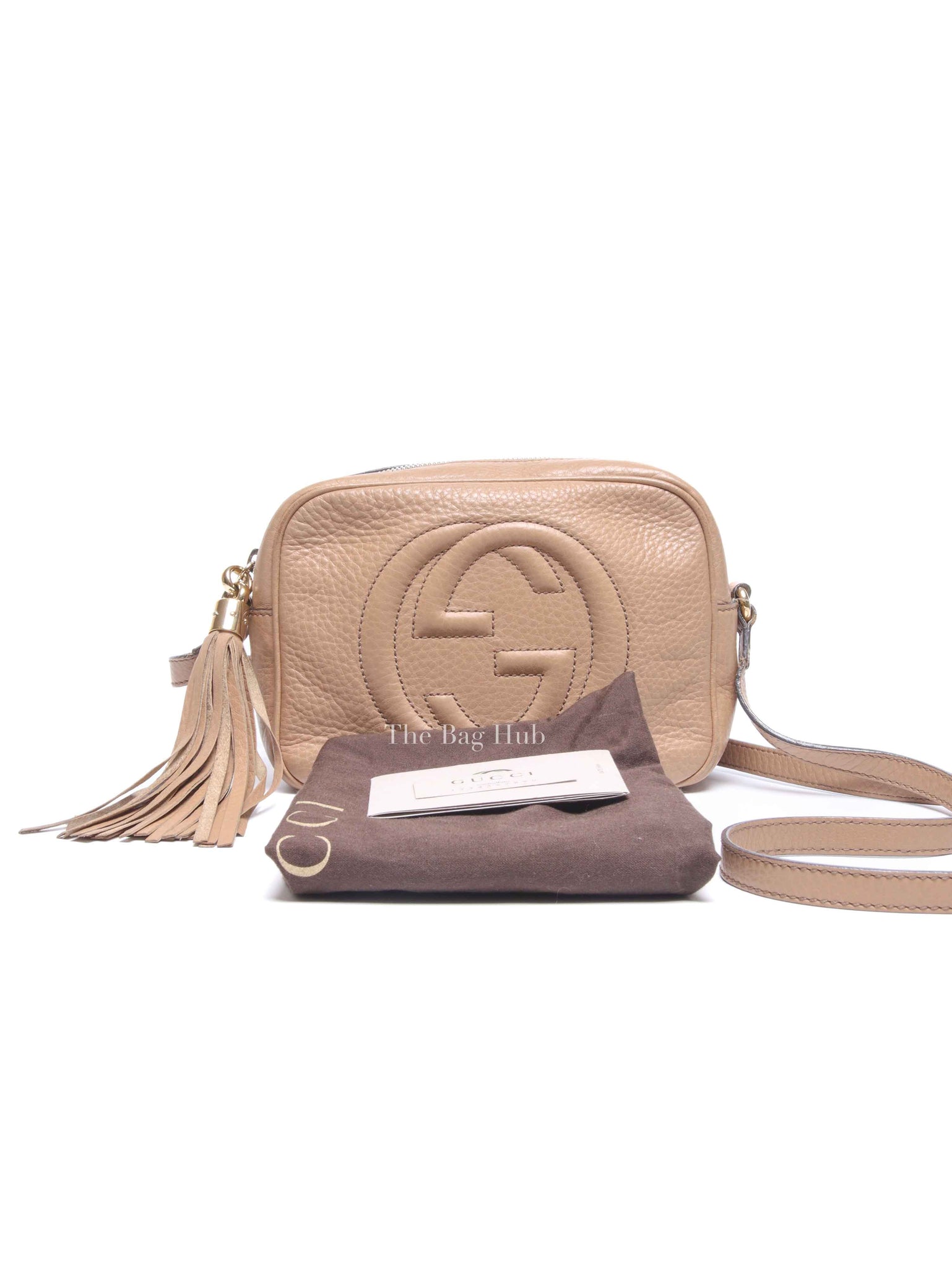 Gucci Beige Leather Soho Disco Small Crossbody Bag